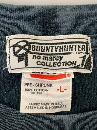 【中古品】【メンズ】 BOUNTY HUNTER バウンティーハンター 90-00'S NO MERCY COLLECTION PRINT TEE Tシャツ トップス 142-250504-ks-10-min サイズ：L カラー：ネイビー系 万代Net店