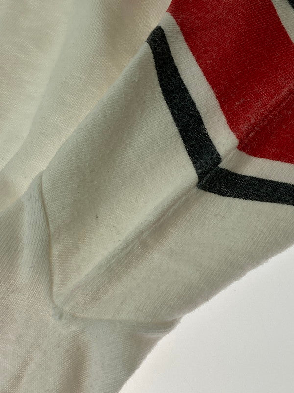 【中古品】【メンズ】 Champion チャンピオン 60's RUTGERS FOOTBALL TEE ショートスリーブTシャツ 半袖Tシャツ トップス 146-250508-yn-03-min サイズ：L カラー：ホワイト 万代Net店