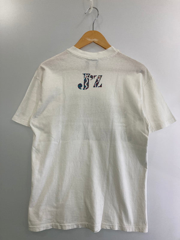 【中古品】【メンズ】 JIMMY'Z 80-90's WOODY WAGON PRINT TEE ジミーズ プリントTシャツ 半袖Tシャツ トップス 146-250508-yn-01-min サイズ：M カラー：ホワイト 万代Net店