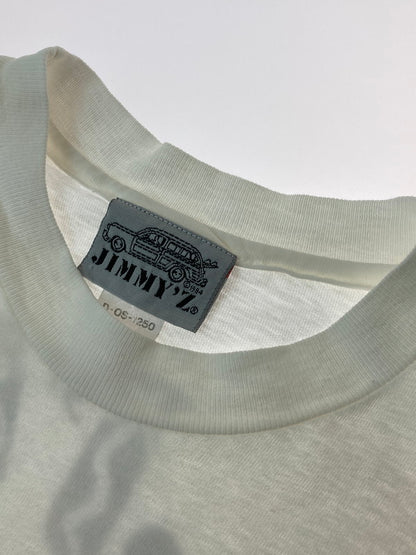 【中古品】【メンズ】 JIMMY'Z 80-90's WOODY WAGON PRINT TEE ジミーズ プリントTシャツ 半袖Tシャツ トップス 146-250508-yn-01-min サイズ：M カラー：ホワイト 万代Net店