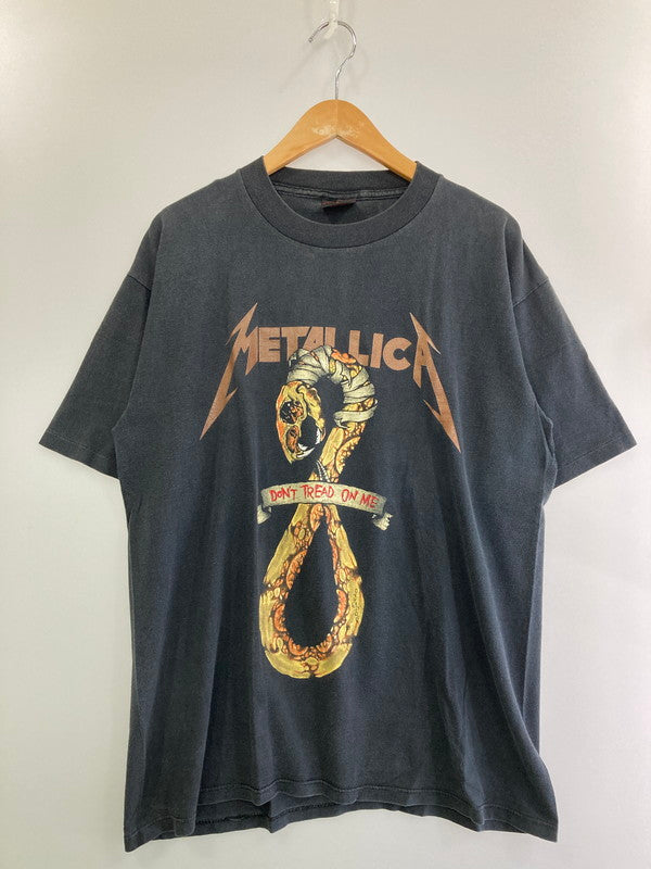 【中古品】【メンズ】 METALLICA DON'T TREAD ON ME 1992 TOUR TEE ツアーTシャツ 半袖Tシャツ トップス 146-250507-yn-20-min サイズ：L カラー：ブラック 万代Net店
