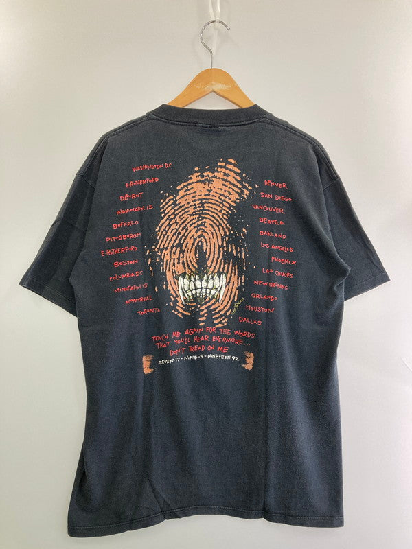 【中古品】【メンズ】 METALLICA DON'T TREAD ON ME 1992 TOUR TEE ツアーTシャツ 半袖Tシャツ トップス 146-250507-yn-20-min サイズ：L カラー：ブラック 万代Net店