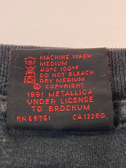 【中古品】【メンズ】 METALLICA DON'T TREAD ON ME 1992 TOUR TEE ツアーTシャツ 半袖Tシャツ トップス 146-250507-yn-20-min サイズ：L カラー：ブラック 万代Net店