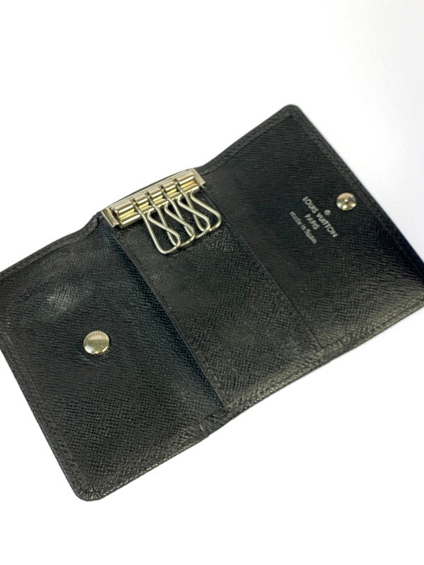 【中古品】【メンズ/レディース】 LOUIS VUITTON ルイ・ヴィトン ミュルティクレ4 タイガ キーケース M30522 アルドワーズ メンズ レディース スナップ開閉式 鍵4本 179-250520-em-22-min カラー：ブラック 万代Net店
