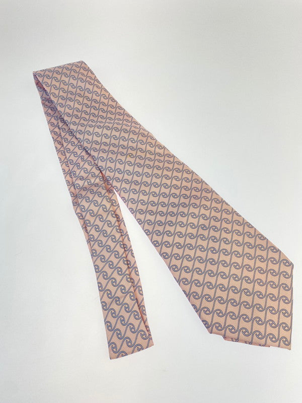 【中古品】【メンズ/レディース】 HERMES エルメス シルク100％ ネクタイ 5244 SA H柄 メンズ ネクタイ H織りタイ ビジネス カジュアル 183-250602-em-01-min カラー：ピンク系 万代Net店