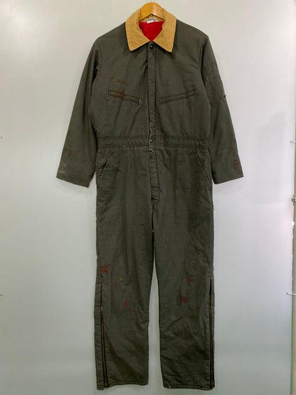 【現状渡し品】【メンズ】 KEY INPERIAL キー・インペリアル オールインワン ジャンプスーツ USA製 TALONジップ アメリカ製 ツナギ 157-251216-em-03-min カラー：オリーブカーキ 万代Net店