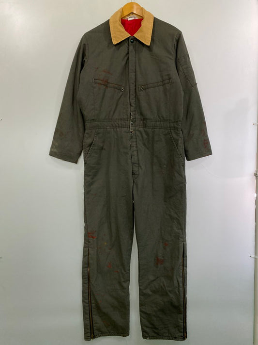 【現状渡し品】【メンズ】 KEY INPERIAL キー・インペリアル オールインワン ジャンプスーツ USA製 TALONジップ アメリカ製 ツナギ 157-251216-em-03-min カラー：オリーブカーキ 万代Net店