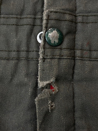 【現状渡し品】【メンズ】 KEY INPERIAL キー・インペリアル オールインワン ジャンプスーツ USA製 TALONジップ アメリカ製 ツナギ 157-251216-em-03-min カラー：オリーブカーキ 万代Net店