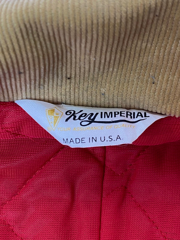 【現状渡し品】【メンズ】 KEY INPERIAL キー・インペリアル オールインワン ジャンプスーツ USA製 TALONジップ アメリカ製 ツナギ 157-251216-em-03-min カラー：オリーブカーキ 万代Net店