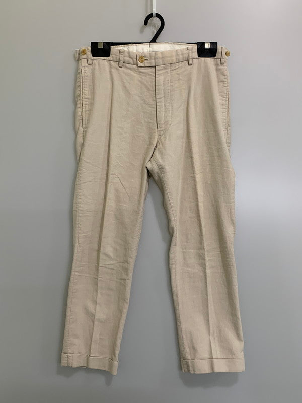 【中古品】【メンズ】 VISVIM ビズビム HIGH-WATER SLACKS PANTS VS0001657 ハイウォーター スラックス パンツ メンズ ボトムス 151-260710-em-64-min サイズ：M カラー：アイボリー 万代Net店