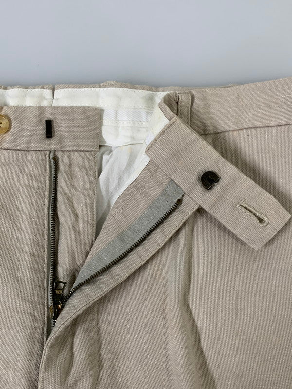 【中古品】【メンズ】 VISVIM ビズビム HIGH-WATER SLACKS PANTS VS0001657 ハイウォーター スラックス パンツ メンズ ボトムス 151-260710-em-64-min サイズ：M カラー：アイボリー 万代Net店