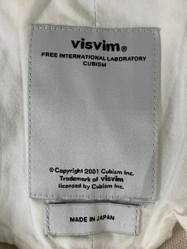 【中古品】【メンズ】 VISVIM ビズビム HIGH-WATER SLACKS PANTS VS0001657 ハイウォーター スラックス パンツ メンズ ボトムス 151-260710-em-64-min サイズ：M カラー：アイボリー 万代Net店