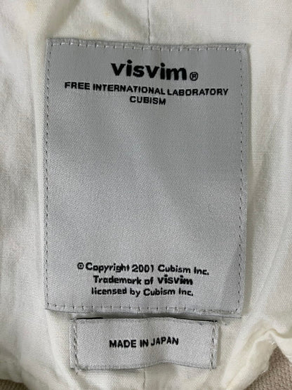 【中古品】【メンズ】 VISVIM ビズビム HIGH-WATER SLACKS PANTS VS0001657 ハイウォーター スラックス パンツ メンズ ボトムス 151-260710-em-64-min サイズ：M カラー：アイボリー 万代Net店