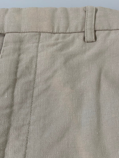 【中古品】【メンズ】 VISVIM ビズビム HIGH-WATER SLACKS PANTS VS0001657 ハイウォーター スラックス パンツ メンズ ボトムス 151-260710-em-64-min サイズ：M カラー：アイボリー 万代Net店