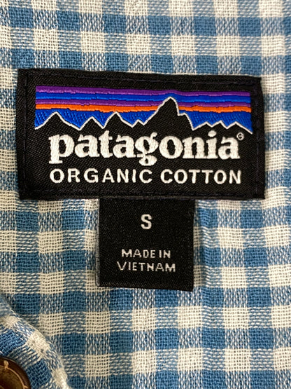 【中古品】【メンズ】 PATAGONIA パタゴニア ORGANIC COTTON SHIRT オーガニック コットンシャツ 53833 メンズ 長袖シャツ 144-260702-hu-30-min サイズ：Ｓ カラー：ブルー/ホワイト（ギンガムチェック） 万代Net店
