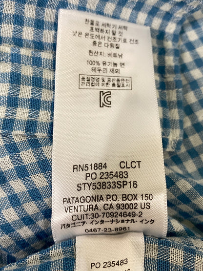 【中古品】【メンズ】 PATAGONIA パタゴニア ORGANIC COTTON SHIRT オーガニック コットンシャツ 53833 メンズ 長袖シャツ 144-260702-hu-30-min サイズ：Ｓ カラー：ブルー/ホワイト（ギンガムチェック） 万代Net店