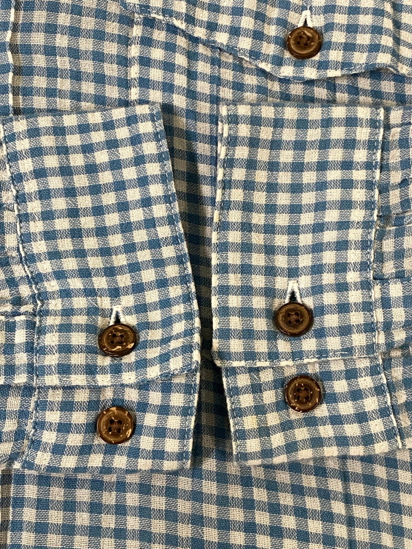 【中古品】【メンズ】 PATAGONIA パタゴニア ORGANIC COTTON SHIRT オーガニック コットンシャツ 53833 メンズ 長袖シャツ 144-260702-hu-30-min サイズ：Ｓ カラー：ブルー/ホワイト（ギンガムチェック） 万代Net店