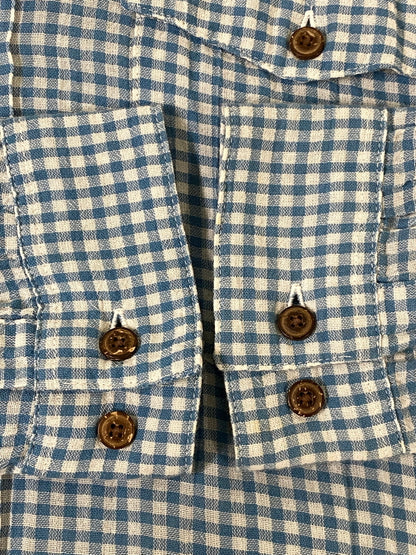 【中古品】【メンズ】 PATAGONIA パタゴニア ORGANIC COTTON SHIRT オーガニック コットンシャツ 53833 メンズ 長袖シャツ 144-260702-hu-30-min サイズ：Ｓ カラー：ブルー/ホワイト（ギンガムチェック） 万代Net店