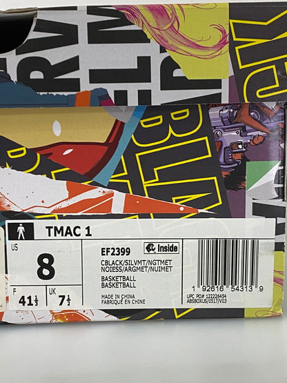 【中古美品】【メンズ】 adidas アディダス T-MAC 1 MARVEL EF2399 ティーマック1 マーベル スニーカー 靴 161-250512-yn-05-min サイズ：26.0cm カラー：CORE BLACK/SILVER METALLIC/NIGHT METALLIC 万代Net店