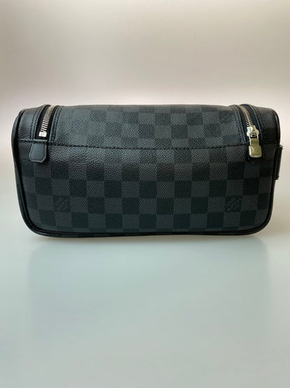 【中古品】【メンズ/レディース】 LOUIS VUITTON ルイ・ヴィトン ダミエグラフィット トワレ ポーチ N47625 BA2105 179-250517-yn-20-min カラー：ブラック 万代Net店