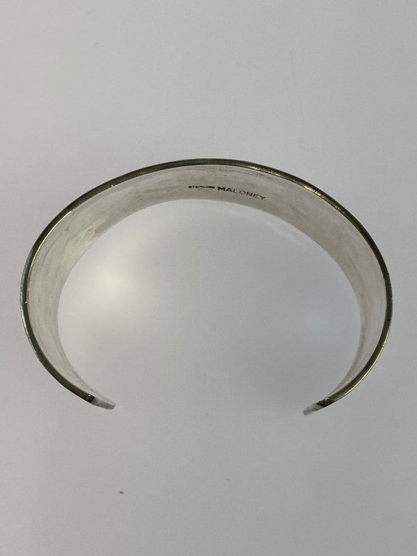 【中古品】【メンズ/レディース】 NAVAJO ナバホ LEONARD MALONEY STERLING SILVER バングル レオナルド マロニー スターリングシルバー アクセサリー 191-250520-em-28-min カラー：シルバー 万代Net店