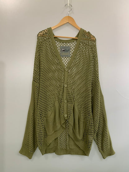 【中古品】【メンズ】 LAND BY MILKBOY ランド バイ ミルクボーイ ARMY NET CARDIGAN アーミーネットカーディガン 60231301 メンズ トップス 140-260703-hu-33-min カラー：グリーン系 万代Net店
