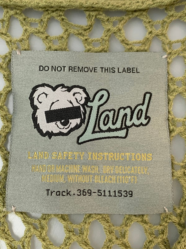 【中古品】【メンズ】 LAND BY MILKBOY ランド バイ ミルクボーイ ARMY NET CARDIGAN アーミーネットカーディガン 60231301 メンズ トップス 140-260703-hu-33-min カラー：グリーン系 万代Net店