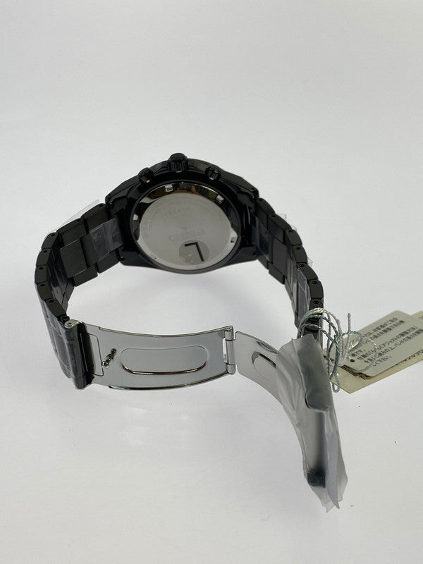 【中古美品】【メンズ】 SEIKO セイコー SEIKO SELECTION S SERIES SBTR037 クウォーツウォッチ 腕時計 197-250521-yn-07-min カラー：ブラック 万代Net店