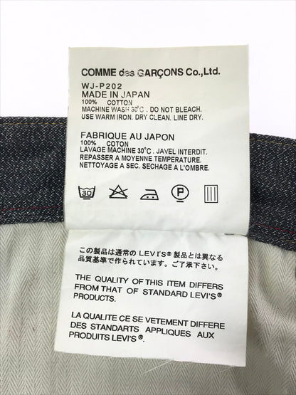 【中古品】【メンズ】 LEVI'S リーバイス × JUNYA WATANABE COMME DES GARCONS MAN ジュンヤ ワタナベ・コム デ ギャルソン DENIM PANTS WJ-P202 151-260523-rt-09-tagh サイズ：L カラー：インディゴ 万代Net店
