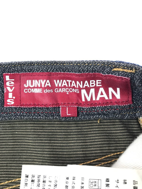 【中古品】【メンズ】 LEVI'S リーバイス × JUNYA WATANABE COMME DES GARCONS MAN ジュンヤ ワタナベ・コム デ ギャルソン DENIM PANTS WJ-P202 151-260523-rt-09-tagh サイズ：L カラー：インディゴ 万代Net店