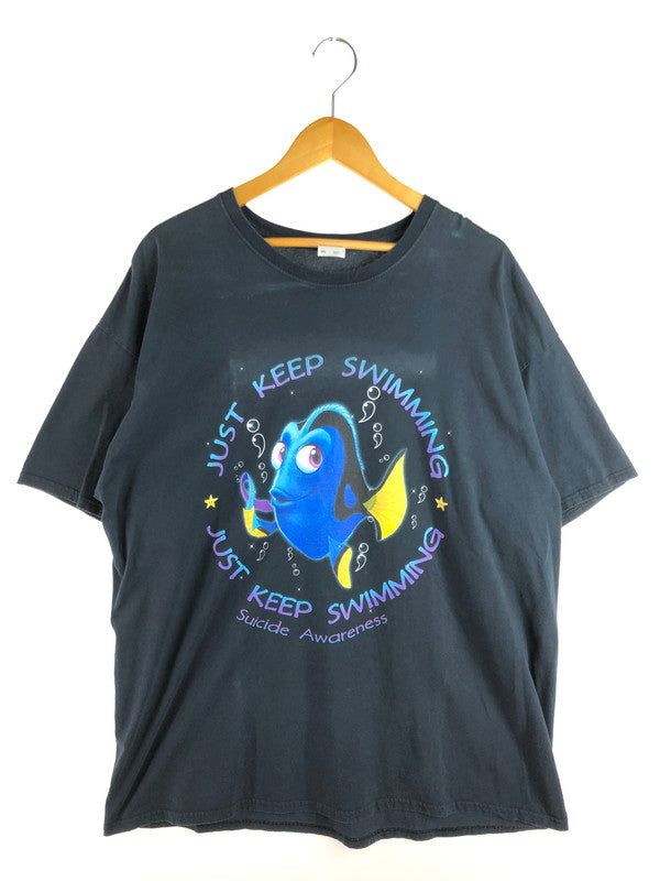 【現状渡し品】【メンズ】 FINDING NEMO ファインディング ニモ 2003 JUST KEEP SWIMMING TEE 2003年 ジャスト・キープ・スイミングTシャツ 146-251029-rt-05-tag サイズ：2XL カラー：ブラック 万代Net店