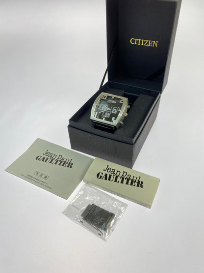 【中古品】【メンズ】 JEAN PAUL GAULTIER 0520-S040655 ジャンポール ゴルチェ クウォーツウォッチ 腕時計 197-250521-yn-08-min カラー：シルバー/シルバーブラック 万代Net店