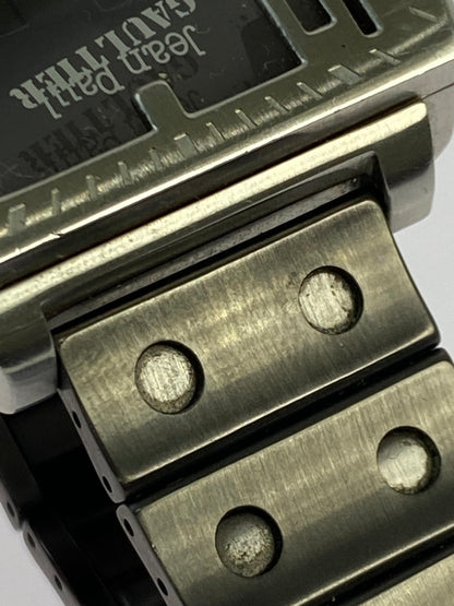 【中古品】【メンズ】 JEAN PAUL GAULTIER 0520-S040655 ジャンポール ゴルチェ クウォーツウォッチ 腕時計 197-250521-yn-08-min カラー：シルバー/シルバーブラック 万代Net店