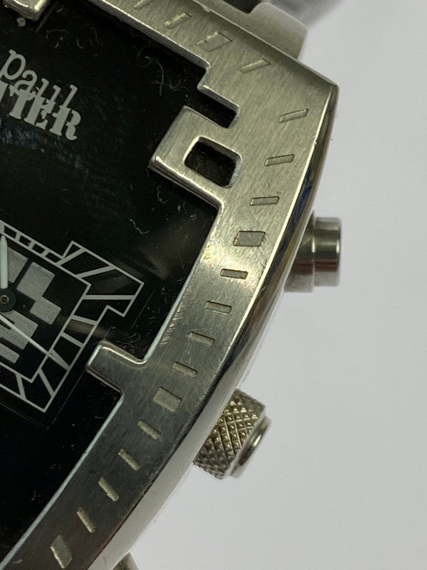 【中古品】【メンズ】 JEAN PAUL GAULTIER 0520-S040655 ジャンポール ゴルチェ クウォーツウォッチ 腕時計 197-250521-yn-08-min カラー：シルバー/シルバーブラック 万代Net店