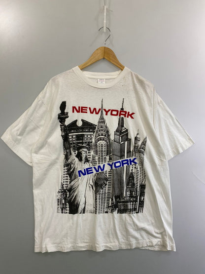 【現状渡し品】【メンズ】 VINTAGE ヴィンテージ 90S NEW YORK SS TEE Tシャツ トップス 146-250710-ks-40-min サイズ：XL カラー：ホワイト 万代Net店