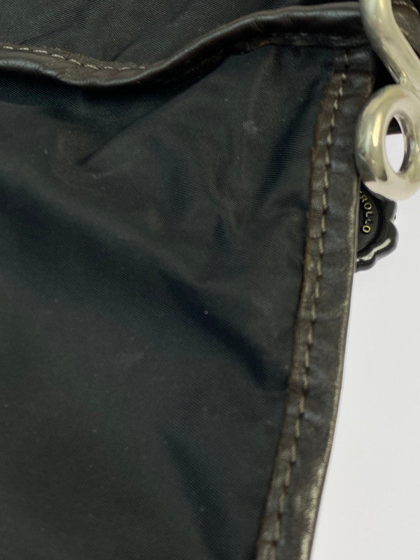 【中古品】【メンズ/レディース】 Orobianco オロビアンコ NYLON SHOULDER BAG ナイロン ショルダーバッグ 188-250520-AS-21-min カラー：ブラック 万代Net店