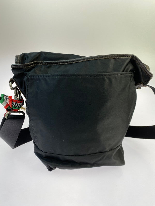 【中古品】【メンズ/レディース】 Orobianco オロビアンコ NYLON SHOULDER BAG ナイロン ショルダーバッグ 188-250520-AS-21-min カラー：ブラック 万代Net店