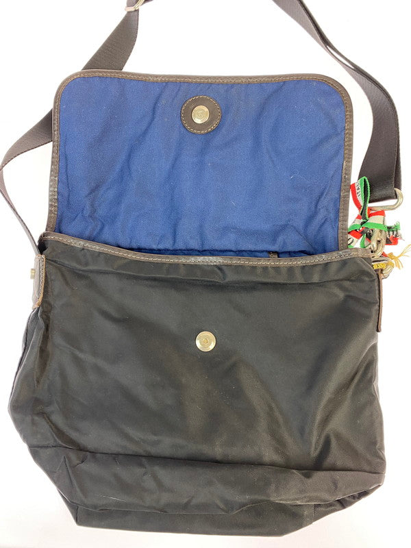 【中古品】【メンズ/レディース】 Orobianco オロビアンコ NYLON SHOULDER BAG ナイロン ショルダーバッグ 188-250520-AS-21-min カラー：ブラック 万代Net店