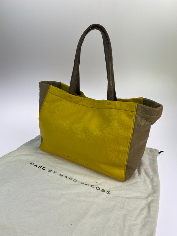 【中古品】【レディース】 MARC BY MARC JACOBS マークバイマークジェイコブス TOTE BAG トートバッグ カバン 188-250520-AS-23-min カラー：イエロー 万代Net店