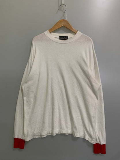 【現状渡し品】【メンズ】 ELECTRIC COTTAGE エレクトリックコテージ ×LET IT RIDE W NAME LS TEE Tシャツ トップス 146-250710-ks-122-min サイズ：M カラー：ホワイト 万代Net店