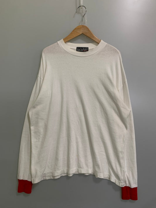 【現状渡し品】【メンズ】 ELECTRIC COTTAGE エレクトリックコテージ ×LET IT RIDE W NAME LS TEE Tシャツ トップス 146-250710-ks-122-min サイズ：M カラー：ホワイト 万代Net店