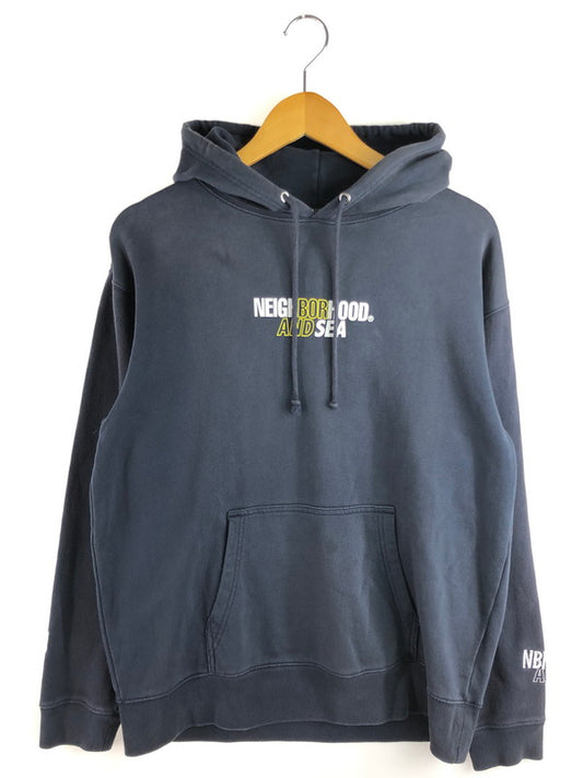 【中古品】【メンズ】 NEIGHBORHOOD ネイバーフッド WIND AND SEA LOGO PRINT HOODIE ウィンダンシー ロゴ プリント フーディー パーカー トップス 142-251028-rt-14-tag サイズ：M カラー：ネイビー 万代Net店
