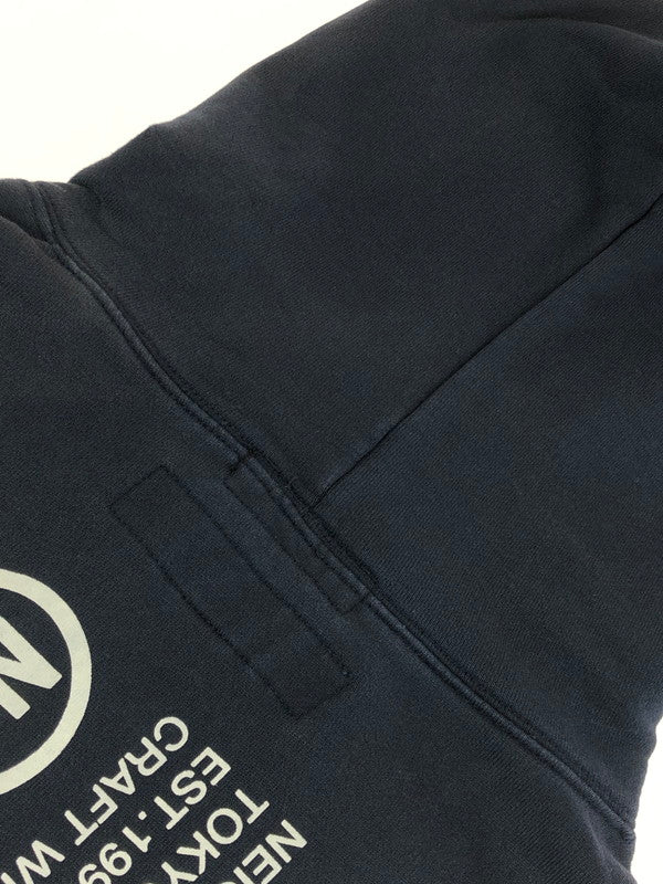 【中古品】【メンズ】 WIND AND SEA LOGO PRINT HOODIE ウィンダンシー ロゴ プリント フーディー パーカー トップス 142-251028-rt-14-tag サイズ：M カラー：ネイビー 万代Net店