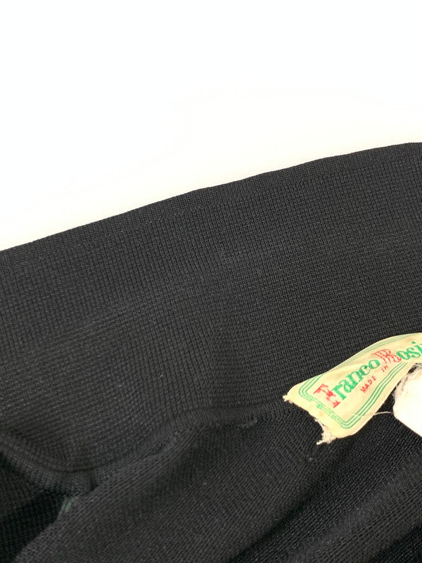 【中古品】【メンズ】 FRANCO ROSINI フランコロッシーニ 60S KNIT POLO XL ニット ポロシャツ 長袖 146-250710-SS-03-min カラー：ブラック 万代Net店