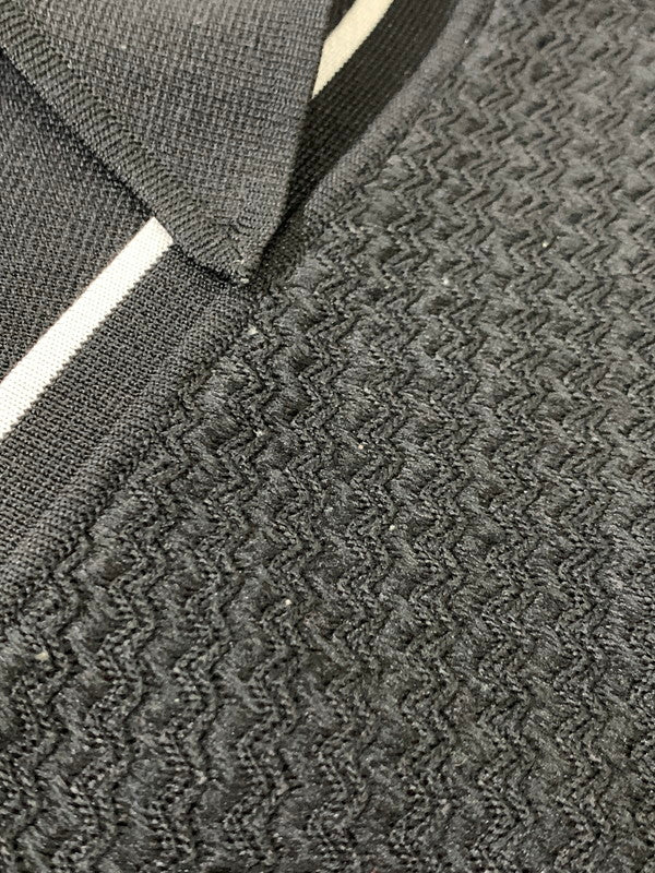 【中古品】【メンズ】 FRANCO ROSINI フランコロッシーニ 60S KNIT POLO XL ニット ポロシャツ 長袖 146-250710-SS-03-min カラー：ブラック 万代Net店