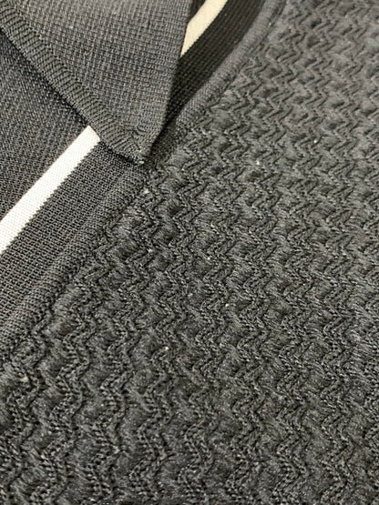 【中古品】【メンズ】 FRANCO ROSINI フランコロッシーニ 60S KNIT POLO XL ニット ポロシャツ 長袖 146-250710-SS-03-min カラー：ブラック 万代Net店