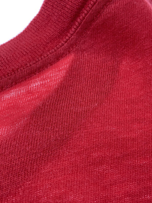 【現状渡し品】【メンズ】 USED ユーズド 80-90S MICKEY MOUSE LS TEE Tシャツ トップス 146-250710-ks-97-min カラー：レッド 万代Net店