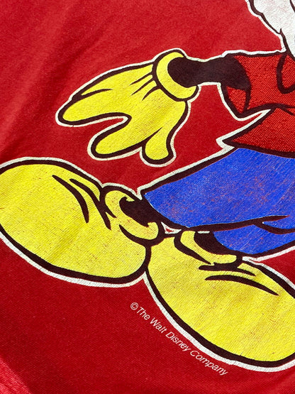 【現状渡し品】【メンズ】 USED ユーズド 80-90S MICKEY MOUSE LS TEE Tシャツ トップス 146-250710-ks-97-min カラー：レッド 万代Net店