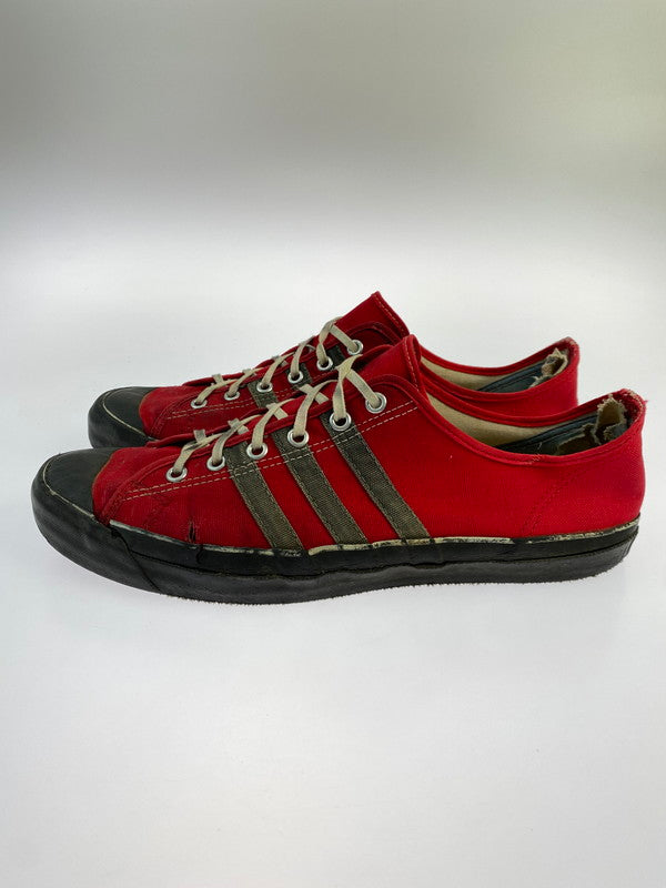 【現状渡し品】【メンズ】 MONTGOMERY WARD 70'S CANVAS SNEAKER モンゴメリーワード 70年代 キャンバス スニーカー 観賞用 状態考慮 靴 162-250523-jt-05-min サイズ：27cm程度 カラー：レッド 万代Net店