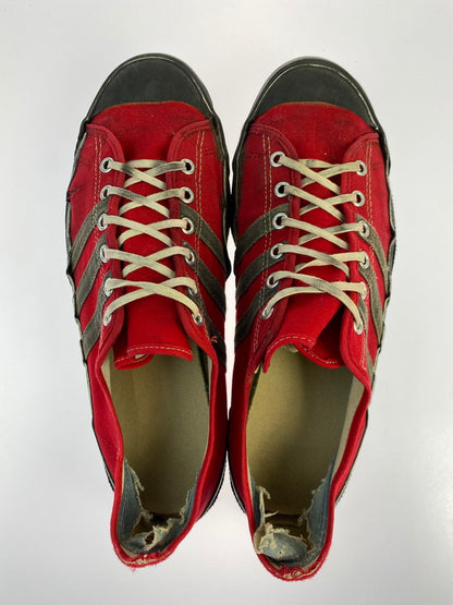 【現状渡し品】【メンズ】 MONTGOMERY WARD 70'S CANVAS SNEAKER モンゴメリーワード 70年代 キャンバス スニーカー 観賞用 状態考慮 靴 162-250523-jt-05-min サイズ：27cm程度 カラー：レッド 万代Net店
